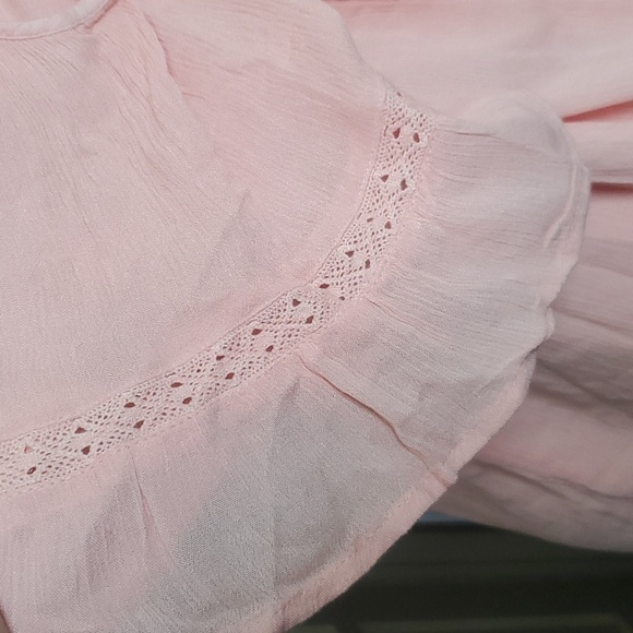 NWT St Johns Bay Womens Top Pink flowy cold shoulder Blouse Size XXL - Picture 6 of 9